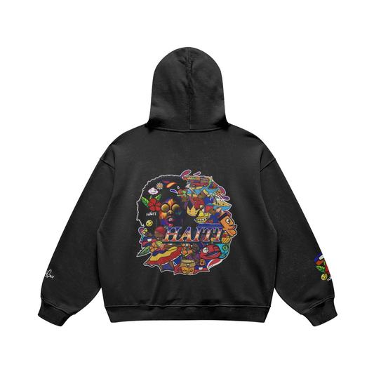 Selebre Haiti Oversized Retro Hoodie