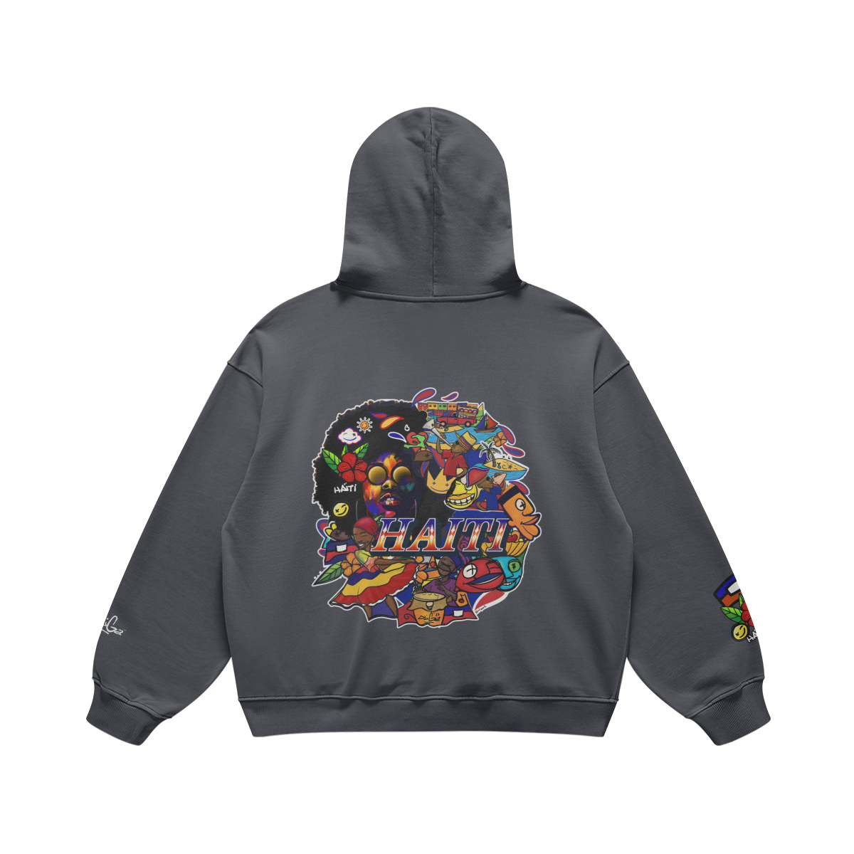 Selebre Haiti Oversized Retro Hoodie