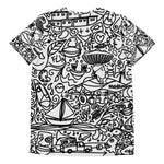 Load image into Gallery viewer, Fun 509 Doodle - OliGa - All over Print T-Shirt - B &amp; W
